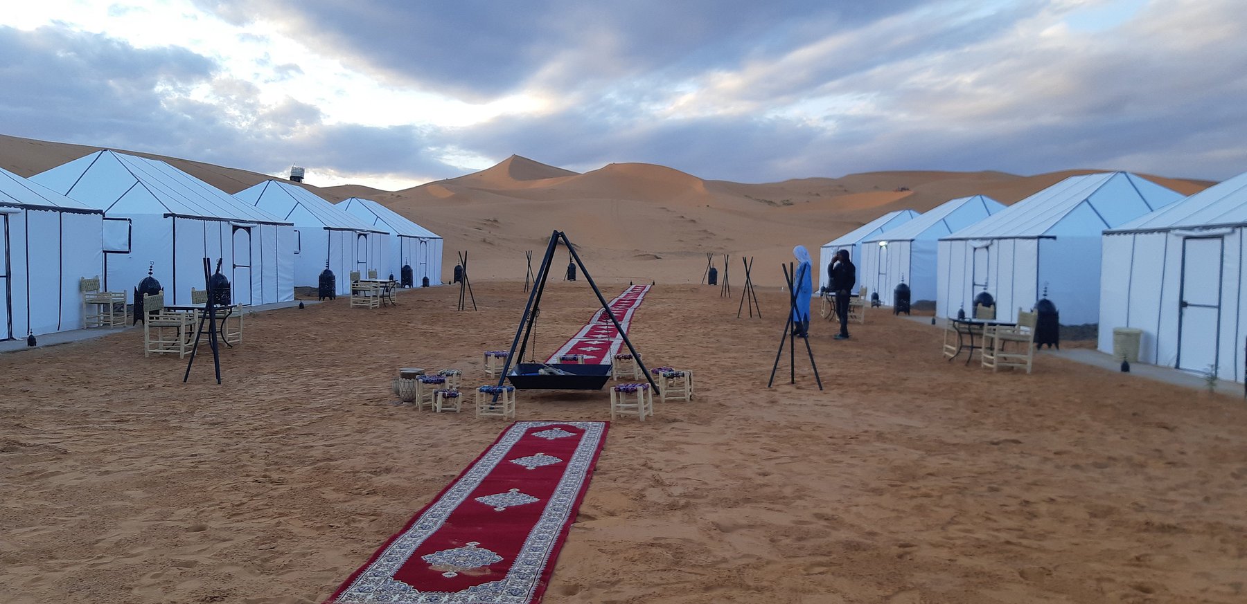 Vivac en el Sahara